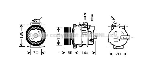 AVA QUALITY COOLING Kompresors, Gaisa kond. sistēma AIK266